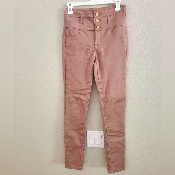Refuge High waisted light pink skinny jeans size 2 - Picture 5 of 5